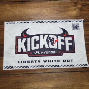 2025 Houston Texans + Hyundai Liberty White Out Towel New